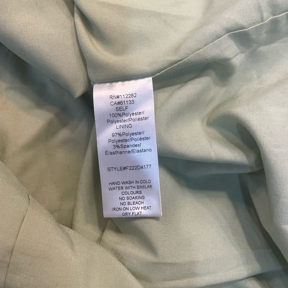 Adelyn Rae Chiffon Smocked Mini Dress puff Sleeve Babydoll Green Medium - Picture 14 of 15